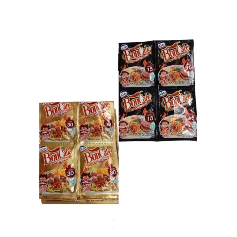 

Bon Cabe Rasa Original cabe asli level 15/30 sepak isi 24 sachet