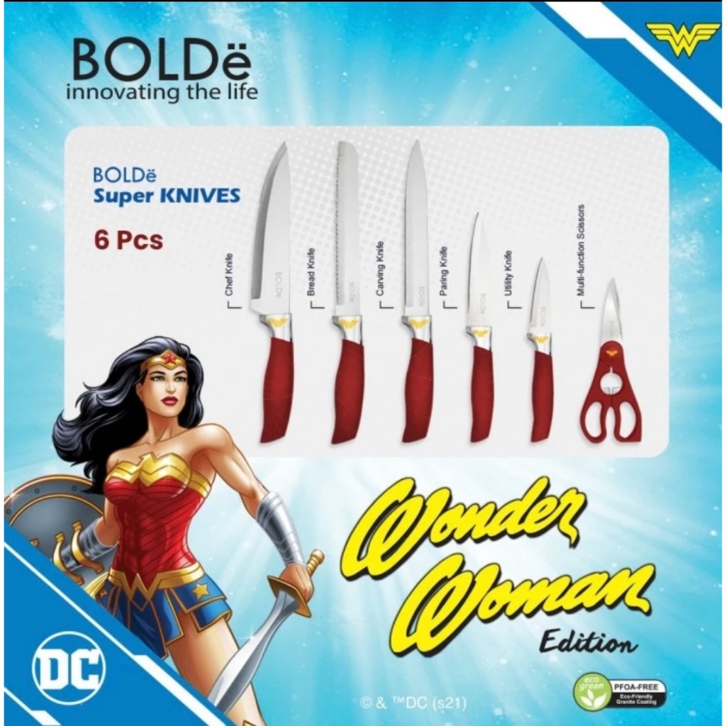 BOLDe Super Knive Set Wonder Woman - PISAU SET