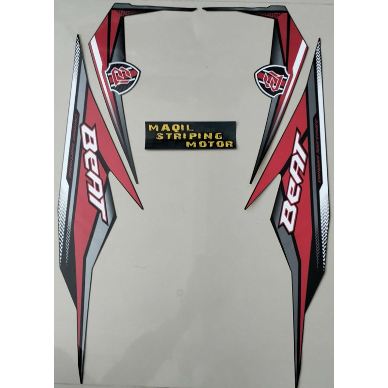 stiker striping motor Honda beat cw tahun 2019 bahan 100% original