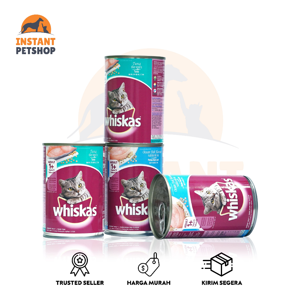 WHISKAS KALENG 400GR  Whiskas Kaleng Tuna  Whiskas Kaleng Oceanfish  Whiskas Wet Food  Cat Food  Mak