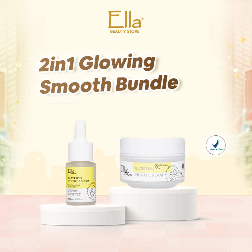 PAKET BUNDLING 2 IN 1 GLOWING GLASS SKIN ELLA SKINCARE