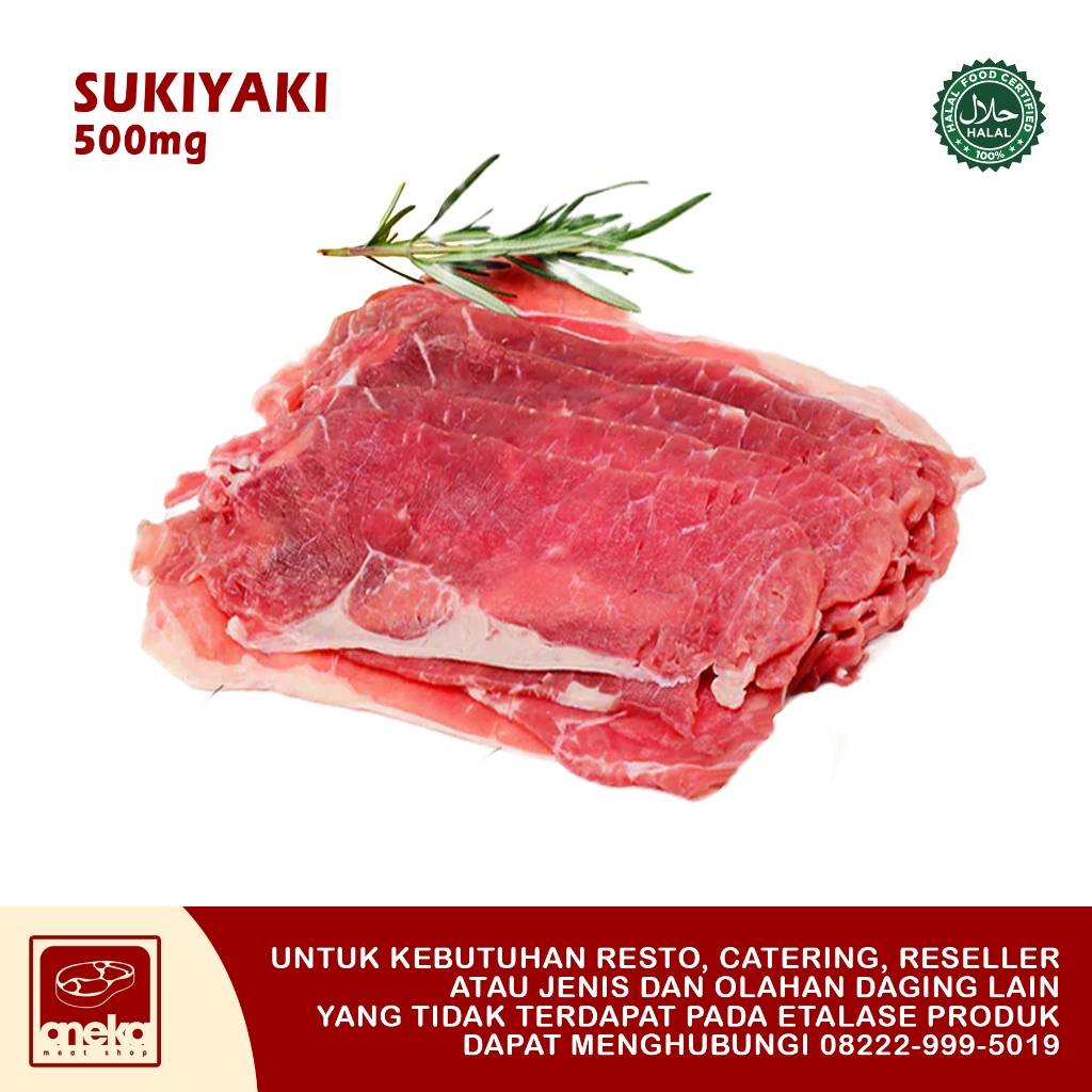 

Daging Sapi slice Sukiyaki, Yakiniku 500gr