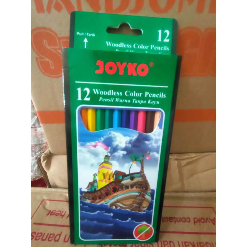 

Pensil warna panjang 12 warna joyko