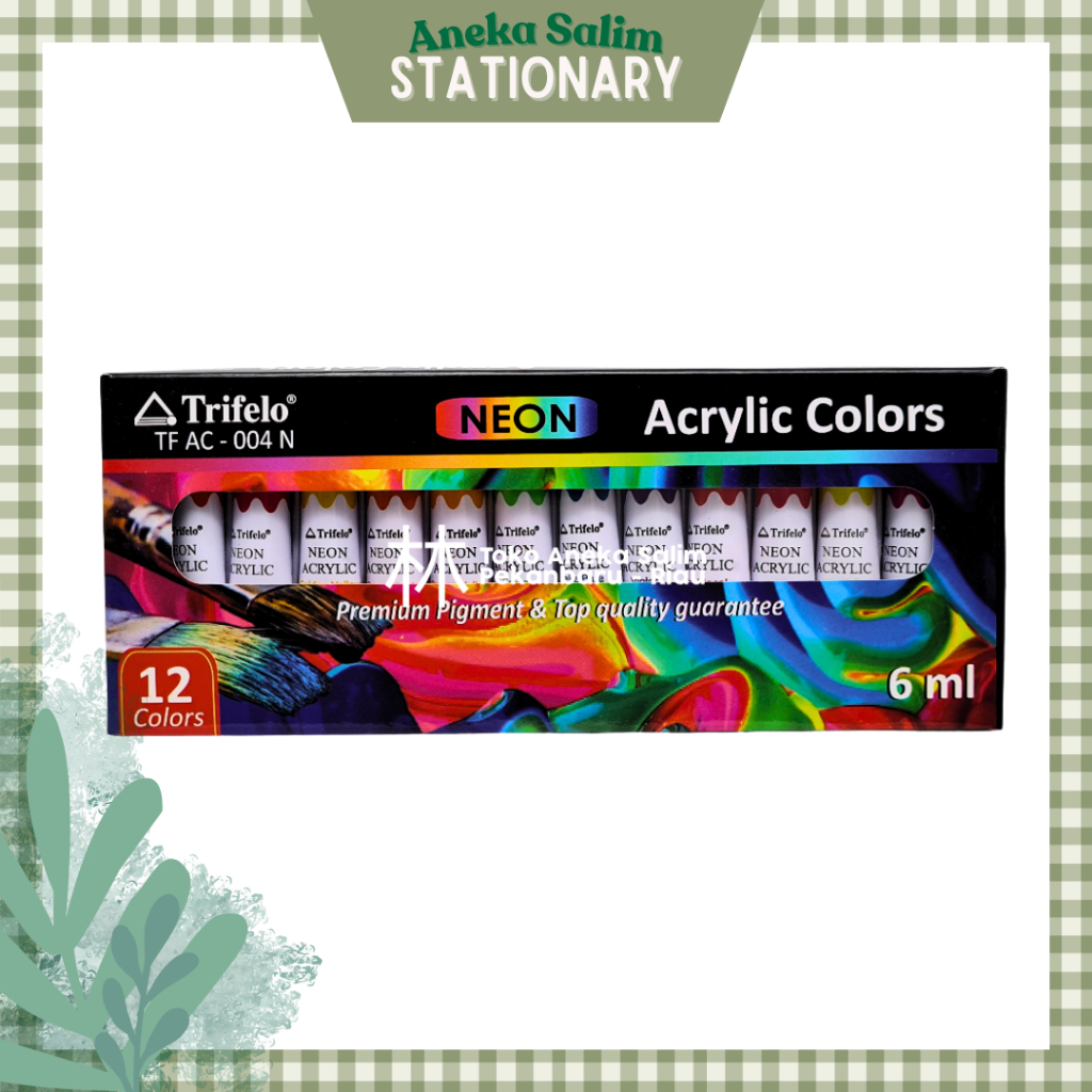 

Anekasalim - Acrylic Colors / Cat Akrilik Trifelo Neon TF AC-004N 12 Warna 6ML