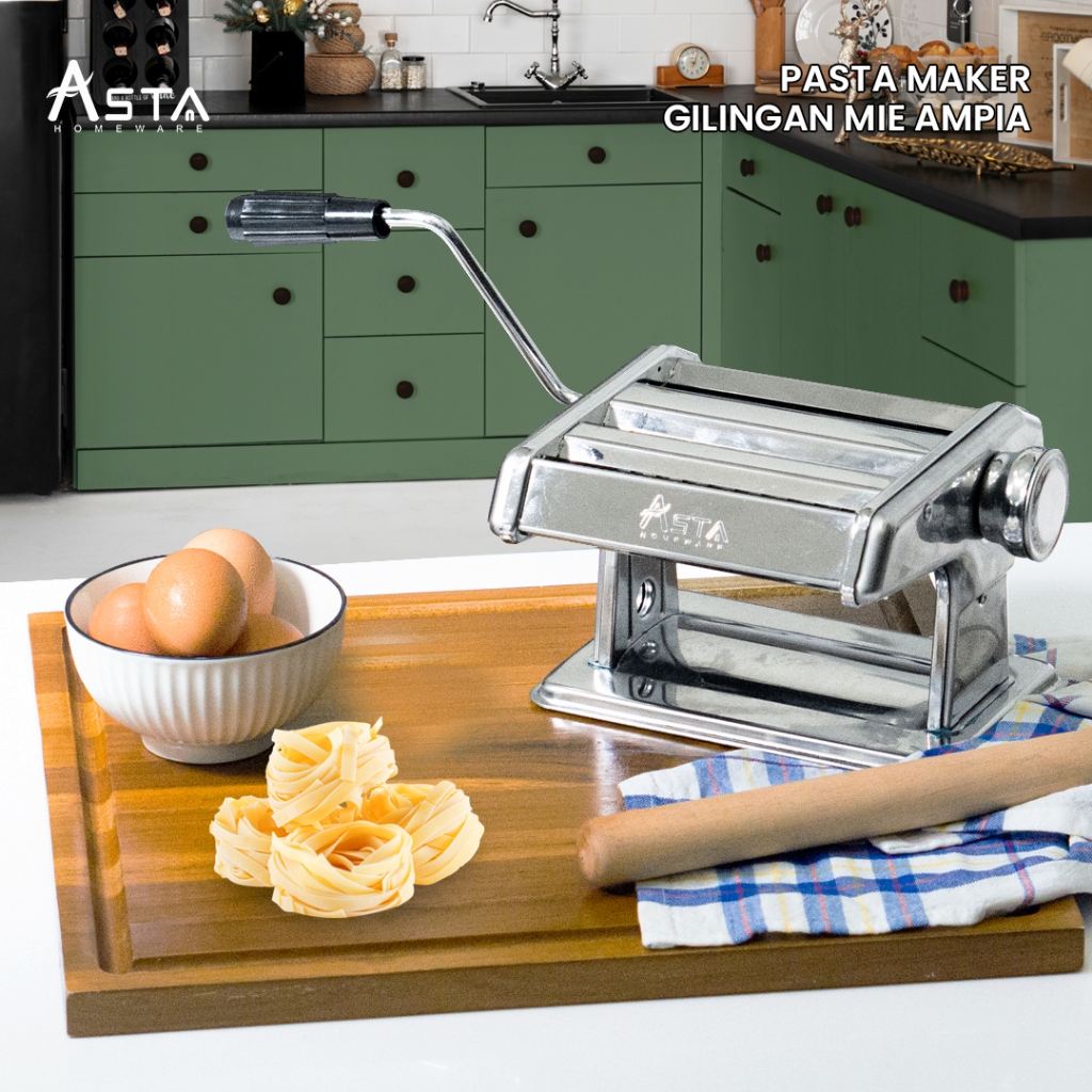 Asta Gilingan Mie Penggiling Adonan Pasta Maker Ampia Stainless Steel