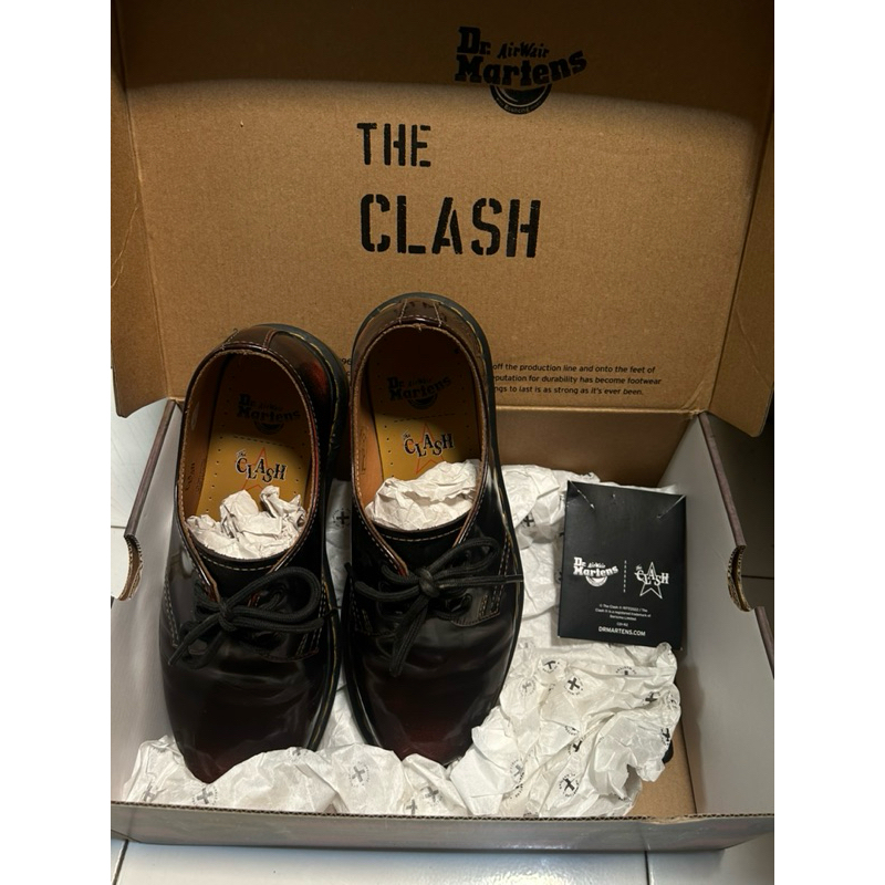 The Clash x Dr martens 1461 Cherry Red Arcadia