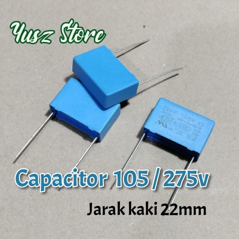 Capacitor 105j 275v Kapasitor 1uf 275 volt 105 275vac