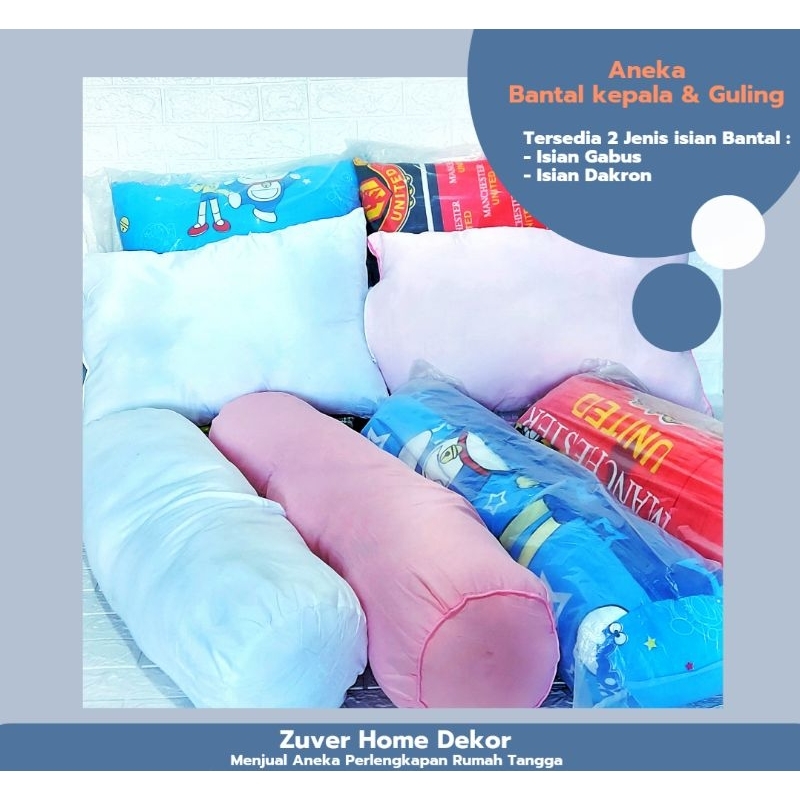 Bantal kepala/Guling/Bantal dakron/Bantal Busa/Guling dakron/Bantal dan Guling Makassar