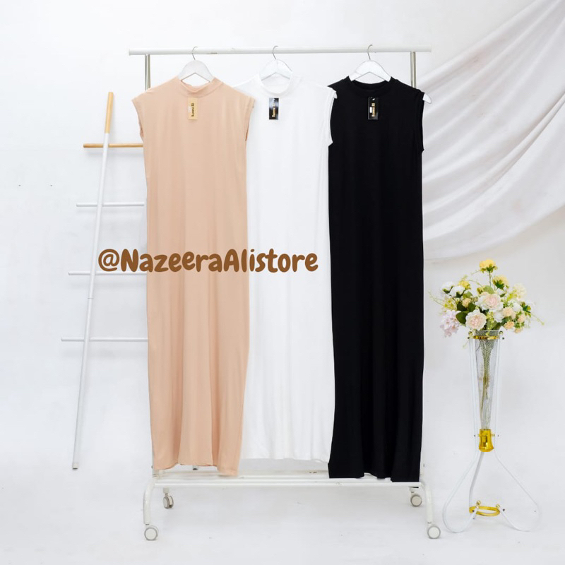 Inner Gamis Tanpa Lengan-Gamis Kutung Spandek jersey-Gamis Manset Buntung
