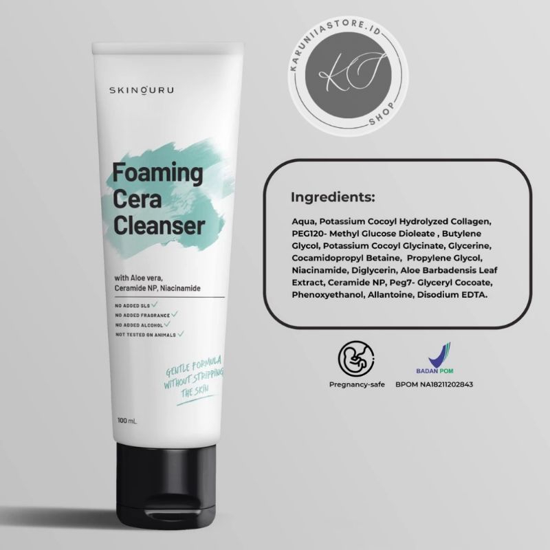SKINOURU FOAMING CERA CLEANSER (FACIAL WASH)