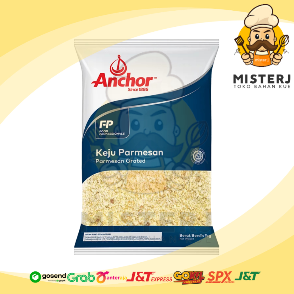 

Anchor Parmesan Grated 1Kg | Kemasan Parbik | Anchor Parmesan Grated 250gr Repack | Cheese Powder | Parmesan Bubuk