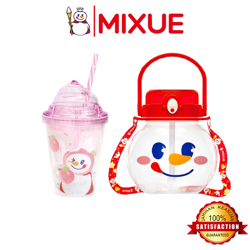 Mixue Snow King Sudae Cup-Pink Botol Minum Anak Kombinatorial
