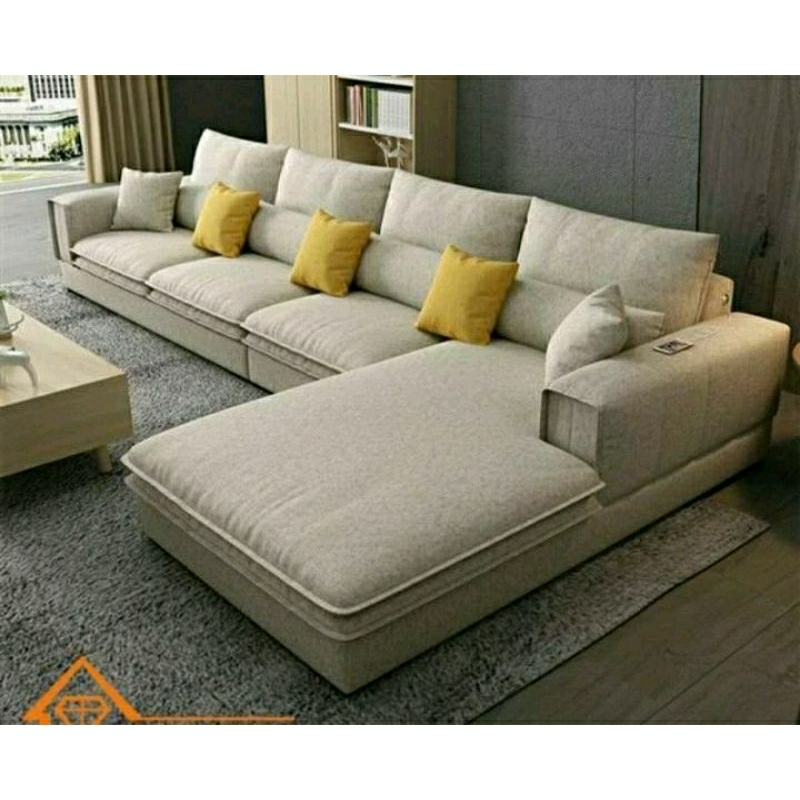 Sofa Jumbo Sofa  L Modern ,Sofa ruang tamu ,Sofa minimalis