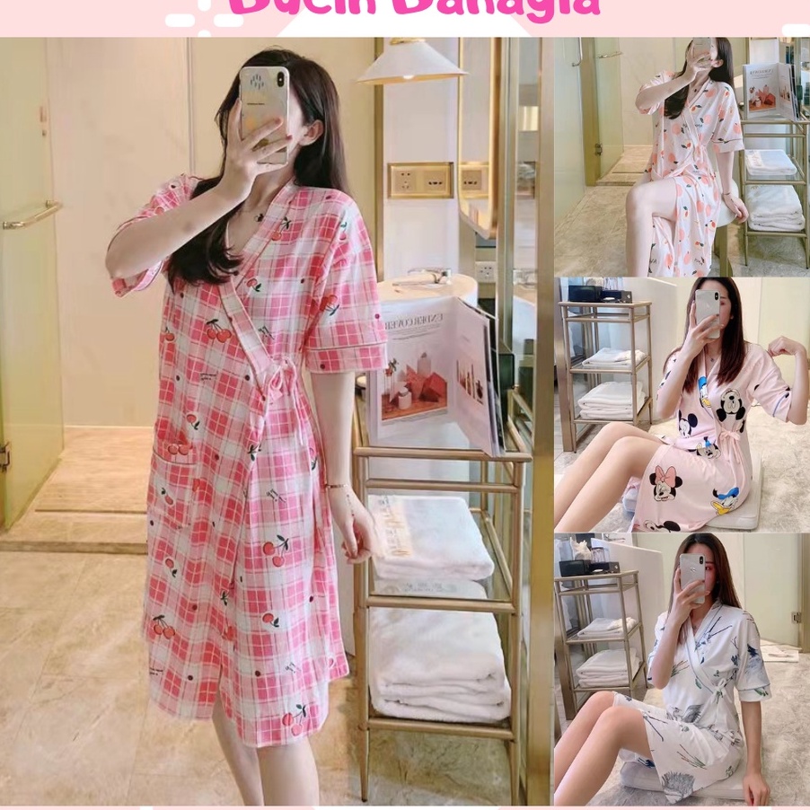 MODEL LHL844 Piyama Daster Kimono Wanita ala Jepang BT13