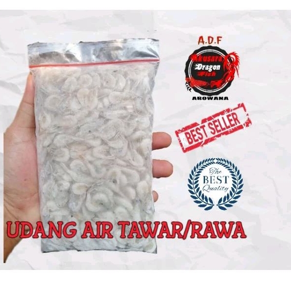 Udang Sawah/Udang Rawa/Udang Air Tawar Beku Pakan Ikan Predator Dsb