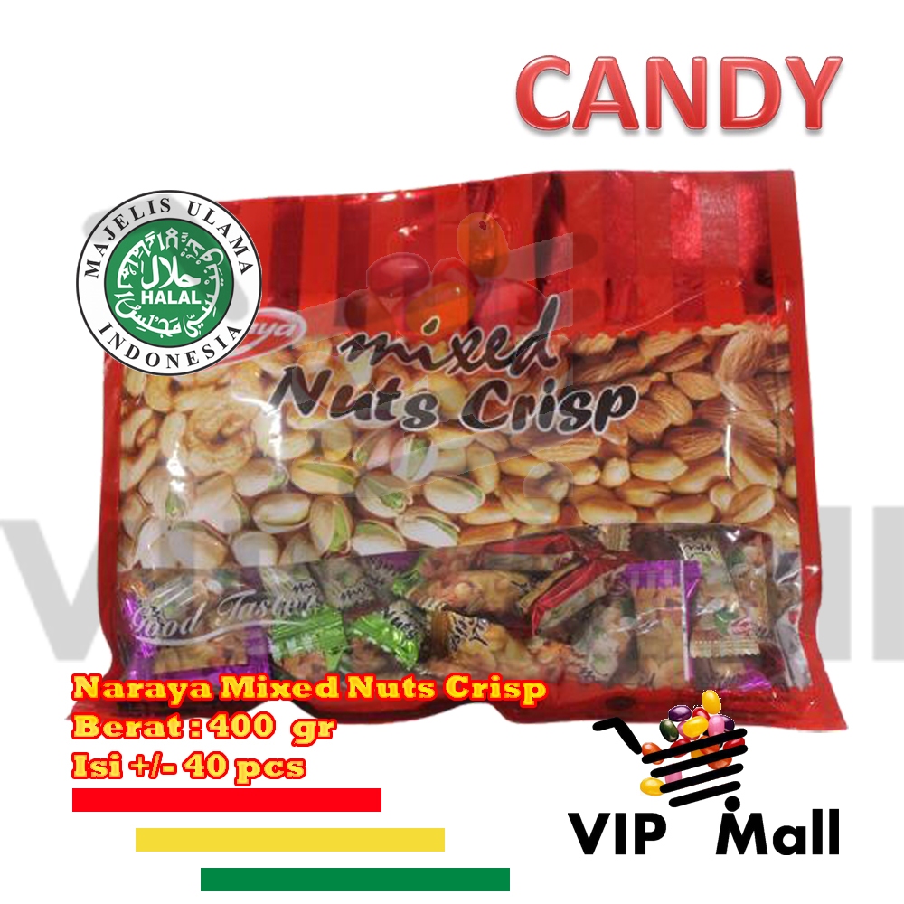 

Naraya Mixed Nuts Crisp 400Gr - Tengteng Kacang /Ten Teng /Tenteng/ Tingting Kacang.