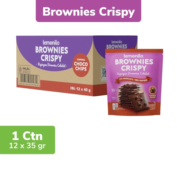 

Lemonilo - Brownies Crispy Chocochips 12 Pcs