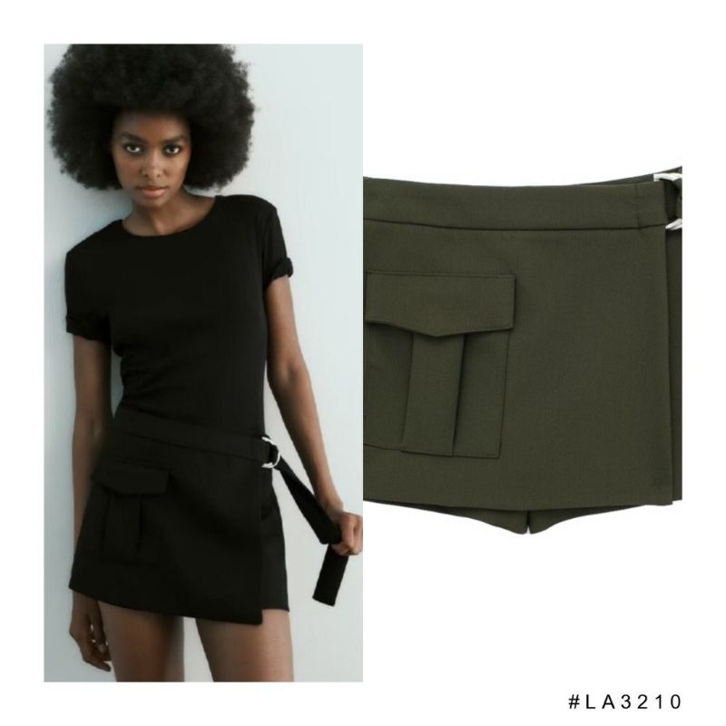 LA3210 - Green, Black Comfy | Skort