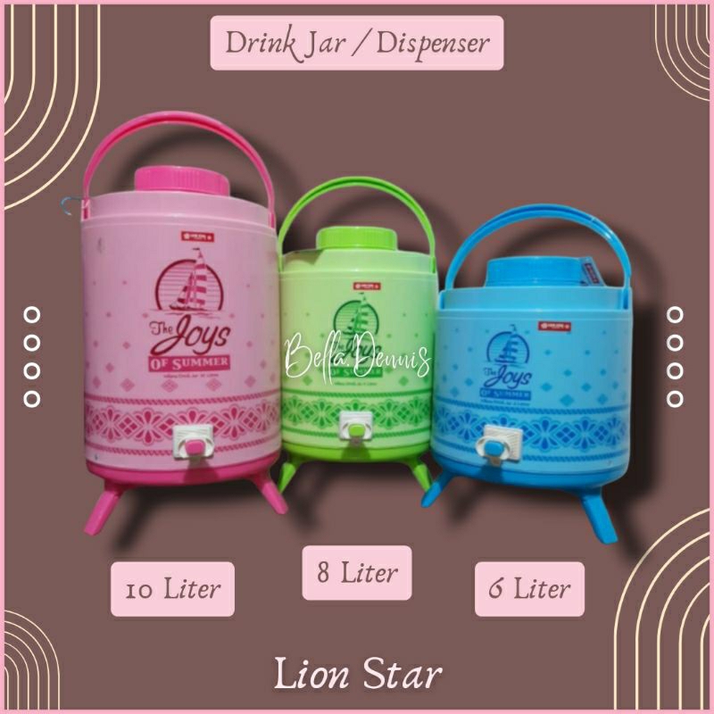 Lion Star - Drink jar 6,8,10 liter / Termos Air Dingin Panas