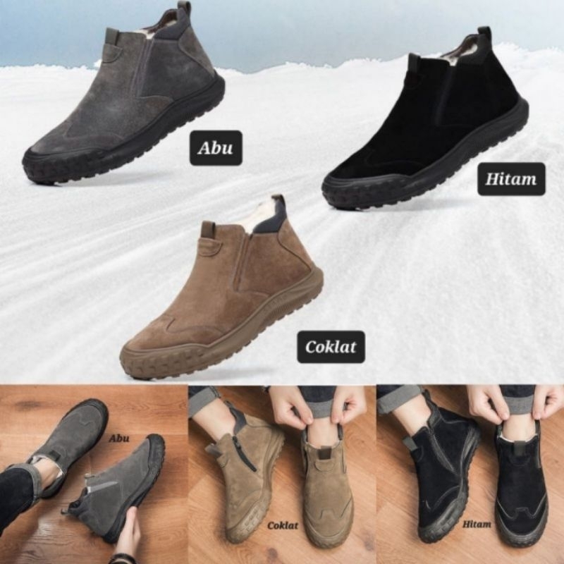 SEPATU BOOTS PRIA MUSIM DINGIN / WINTER SNOW BOOTS / SEPATU WINTER 022 BEST SELLER