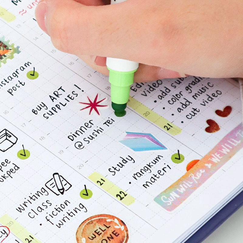 

SPIDOL DOT MARKER STABILO 2 In 1 BULAT BY BAZIC