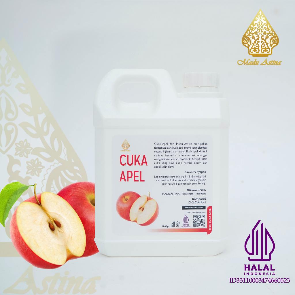 

PREMIUM CUKA APEL ORIGINAL 100% MURNI BY MADU ASTINA / APPLE CIDER VINEGAR / DIET DAN DETOKS ALAMI 1 gr