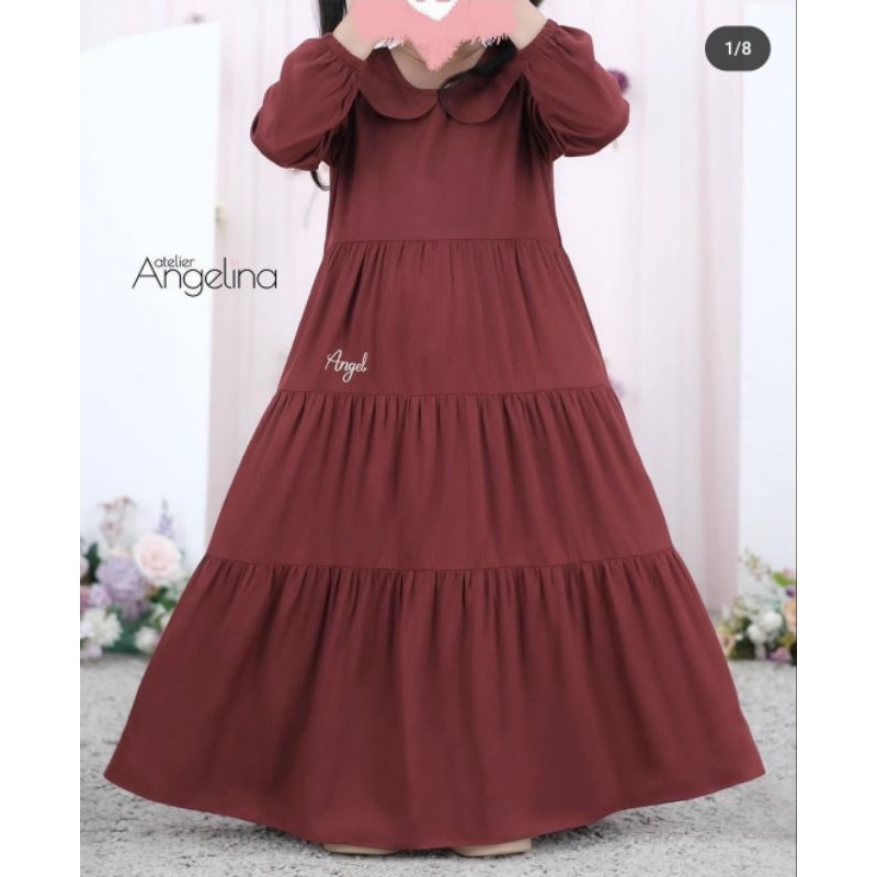 Little Angelina Brick Red size 8-10 by AtelierAngelina