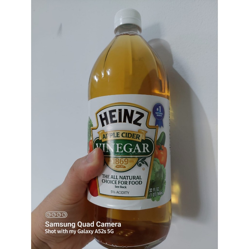 

[oddsolshop] pekanbaru/Heinz Apple Cider Vinegar 946ML Cuka Sari Apel Botol Kaca Glasses Bottle