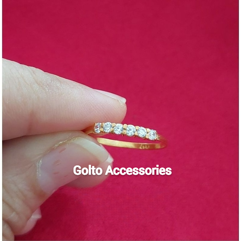 Cincin Listring emas muda 0,5 gram