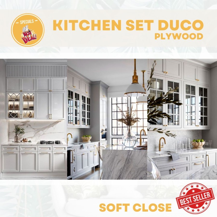 KITCHEN SET DUCO - FURNITURE DAPUR MEWAH DAN MURAH - standart polos