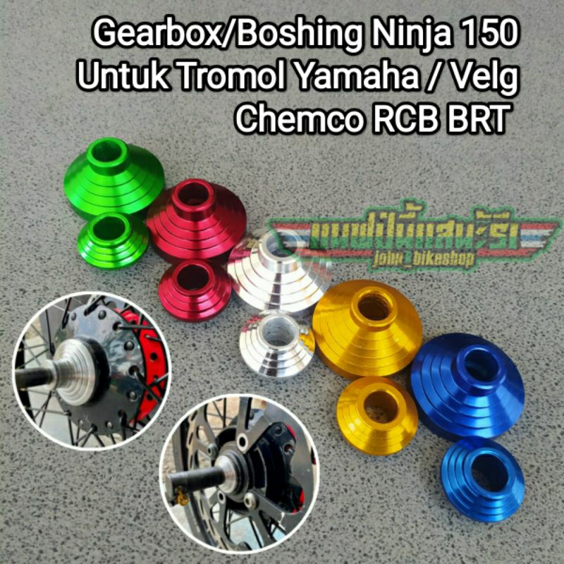Gearbox Bosing Ninja 150 R SS RR Tromol Yamaha Mio Jupiter Velg RCB BRT Chemco Silver Gold Biru Mera