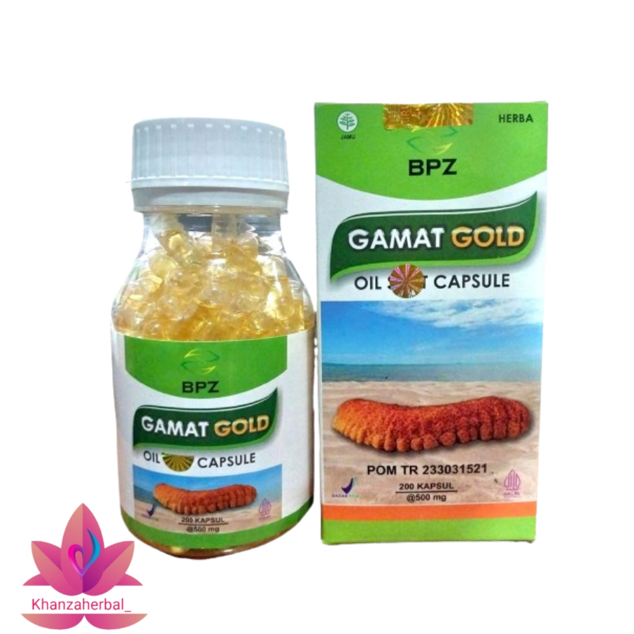 BPZ Gamat Gold Oil Capsule Isi 200 I Kapsul Ekstrak Gamat Emas I Kapsul Gamat Gold BPZ