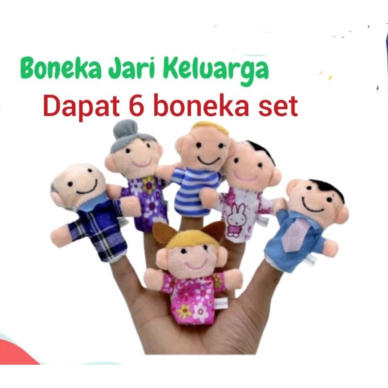 Boneka Jari Keluarga 1 pcs | Finger Puppet Family
