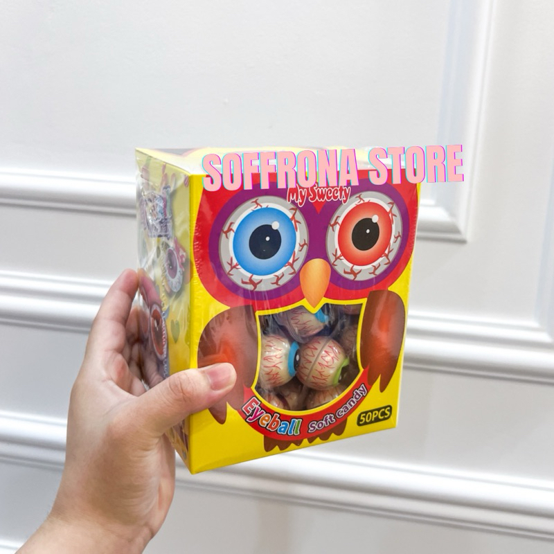 permen lunak bola mata only My sweety eyeball soft candy 1 pack isi 50