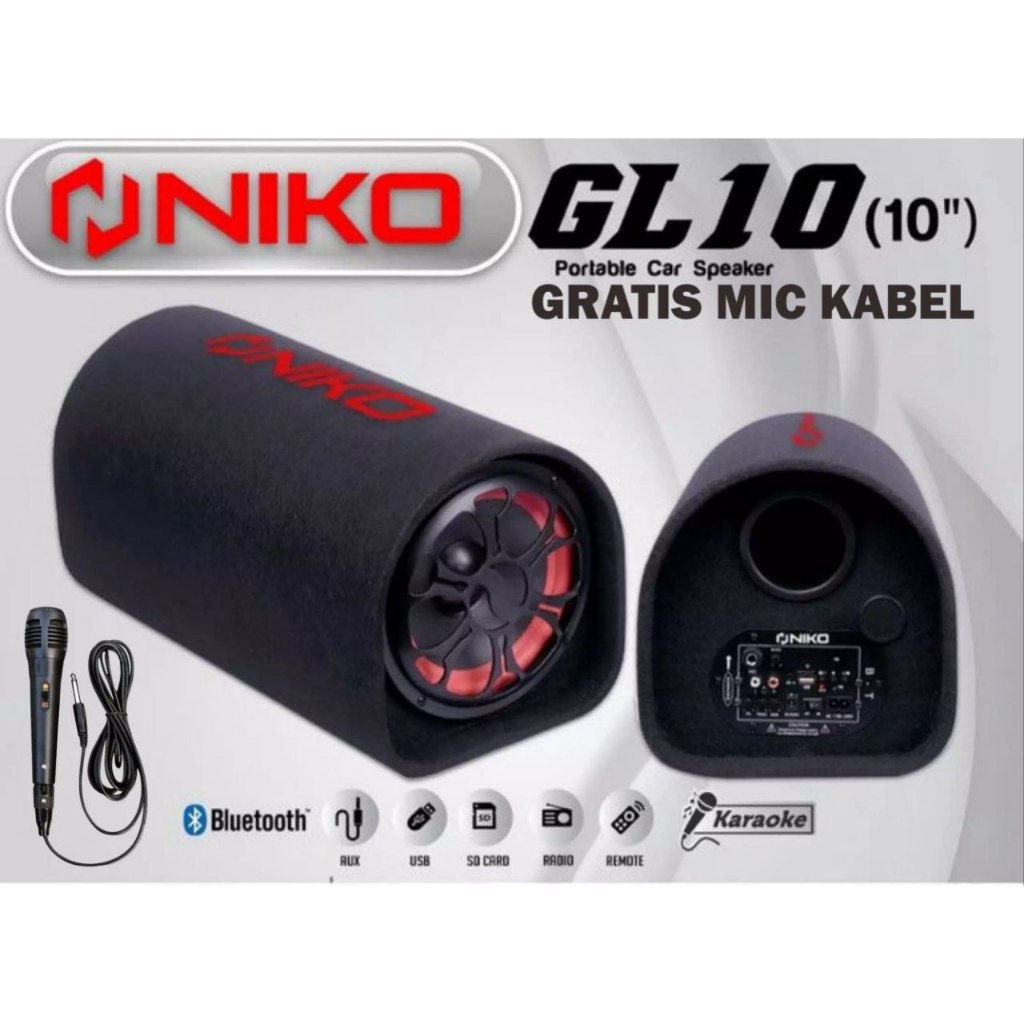 SPEAKER NIKO MOBIL GL10 | FULL BASS | SPEAKER MOBIL