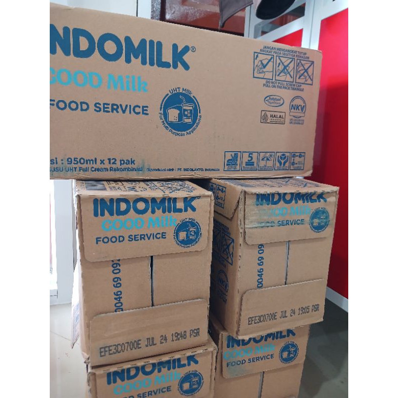 

Indomilk +- 1 liter Plain /1 dus(isi 12 pcs)