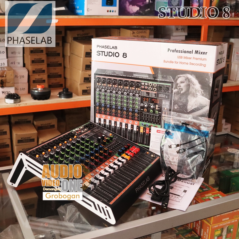 Mixer Phaselab Studio 8 Mikser Audio 8 Chanel Original Sudah Equalizer Mixer Balap