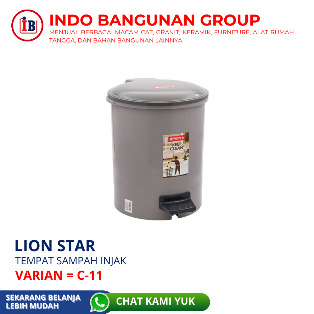 LION STAR TEMPAT SAMPAH INJAK C-11