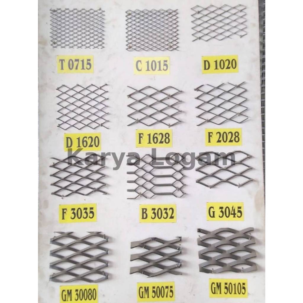GARANSI (NCIS) EXPANDED METAL 1620 / EXPANDED MESH D1620 EXPANDA DIAMOND MESH ORNAMESH