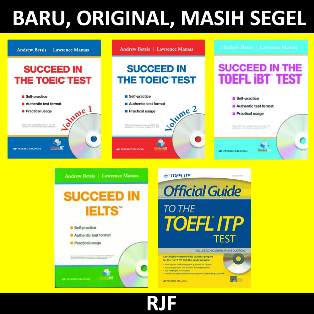 SUCCEED IN THE TOEIC TEST VOL. 1 - VOL.2, SUCCEED IN TOEFL IBT, SUCCEED IN IELTS, OFFICIAL GUIDE TO 