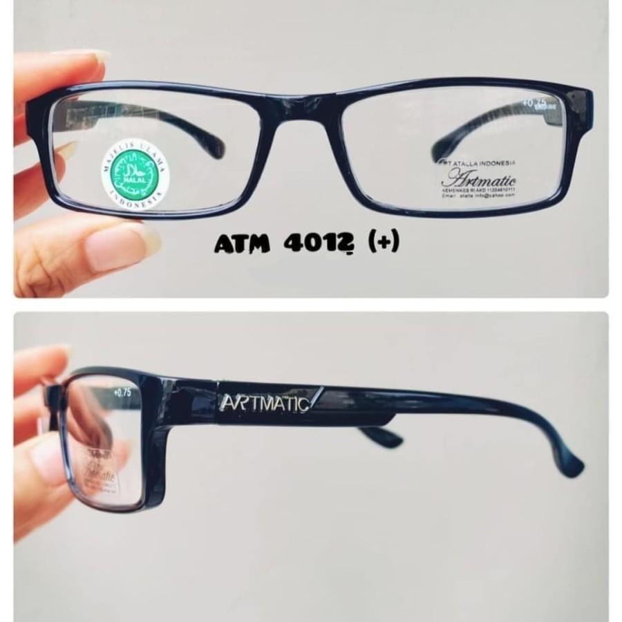 kacamata baca (khusus +200)lensa baca pria wanita kavamata baca wanita - Hitam
