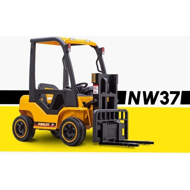 Mainan anak mobil mobila aki Forklip Nuwa NW 37 12volt Bisa dinaiki