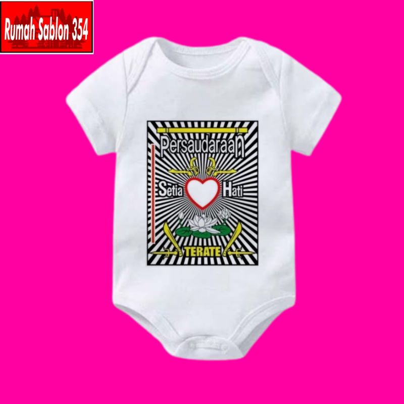 jumpsuit / jumper bayi sakral PSHT free nama, jumpsuit bayi / BAJU BAYI JUMPER BABY PSHT PERSAUDARAA