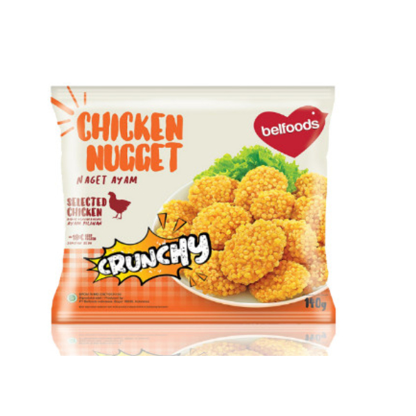 

Belfoods Crunchy Chicken Nugget 140 Gram Naget Ayam