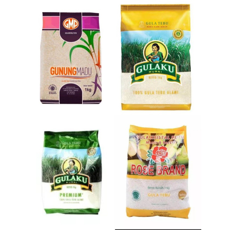 

1 kg gula pasir kemasan premium random 1 pcs