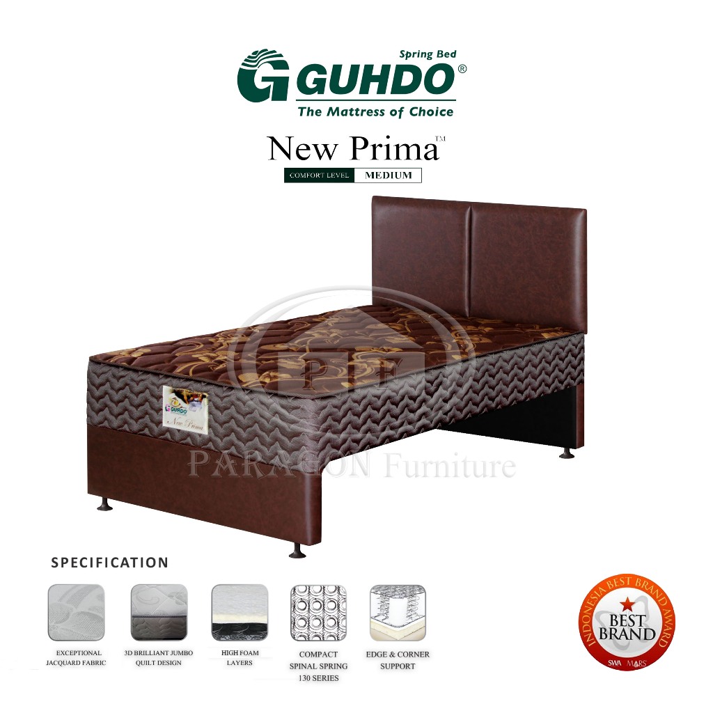 Ranjang atas 2in1 New Prima 120x200 HB Atlantic (TANPA SORONG) - Guhdo
