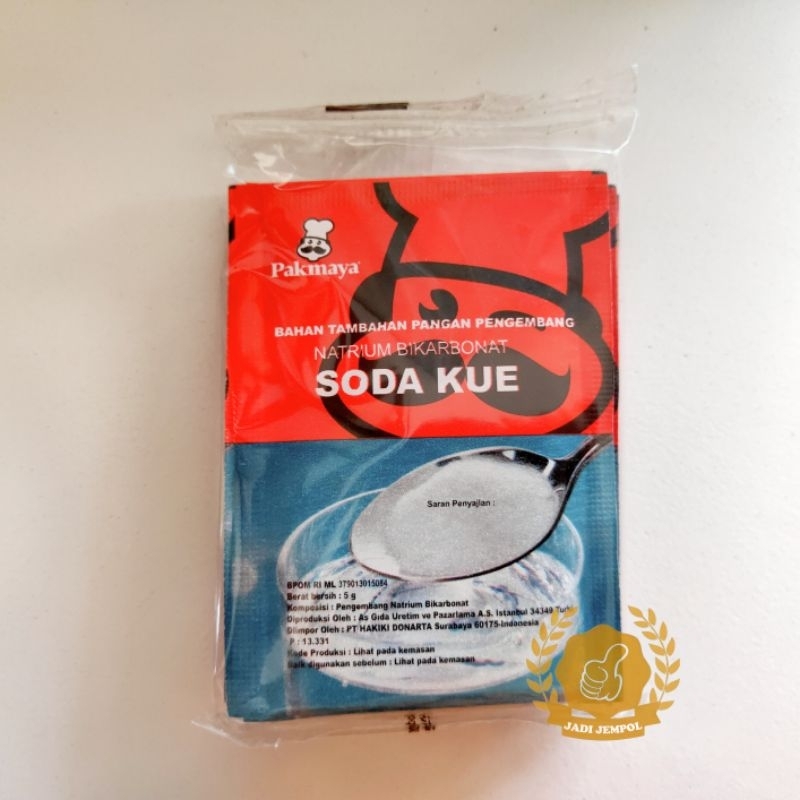 

Soda Kue Pakmaya 5x5gr / Natrium Bikarbonat