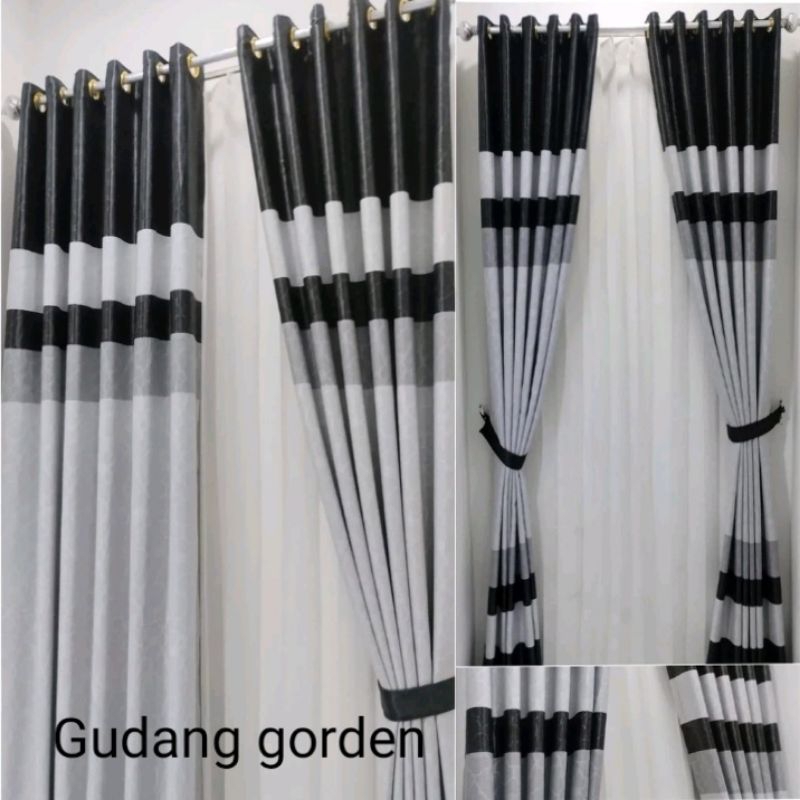 GORDEN BLACKOUT KOMBINASI MOTIF RAINBOW GORDEN BLACKOUT IMPORT PINTU JENDELA RUANG TAMU