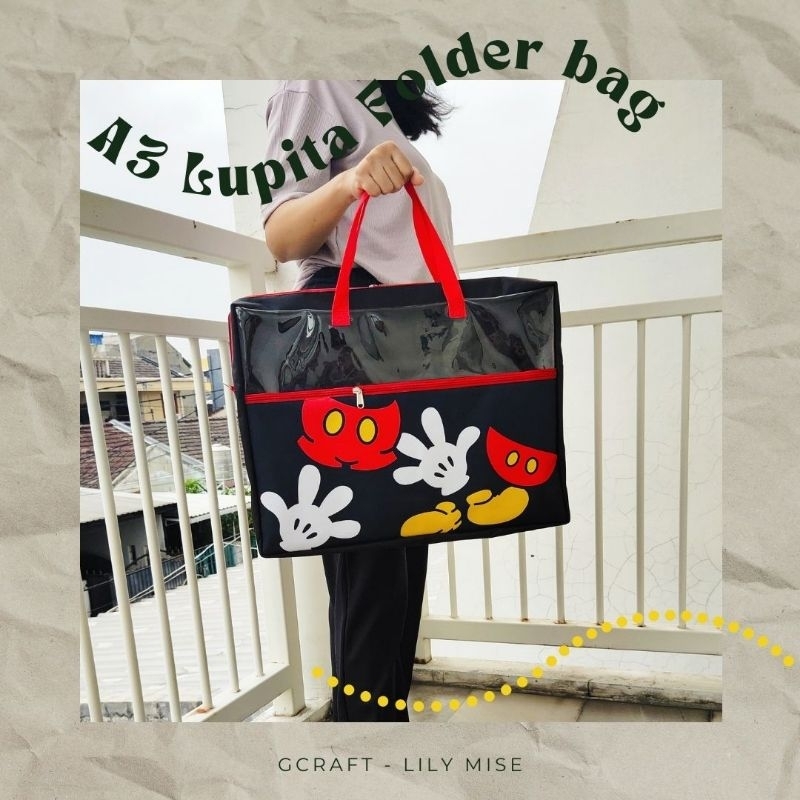 a3 lupita folder bag - tas folder ukuran a3 - tas folder besar