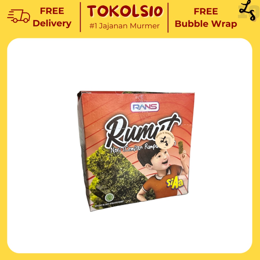 

[®P93&] Rumut Nori Cemilan Rumput Laut RANS 1 Pack Isi 12 pcs With Discount